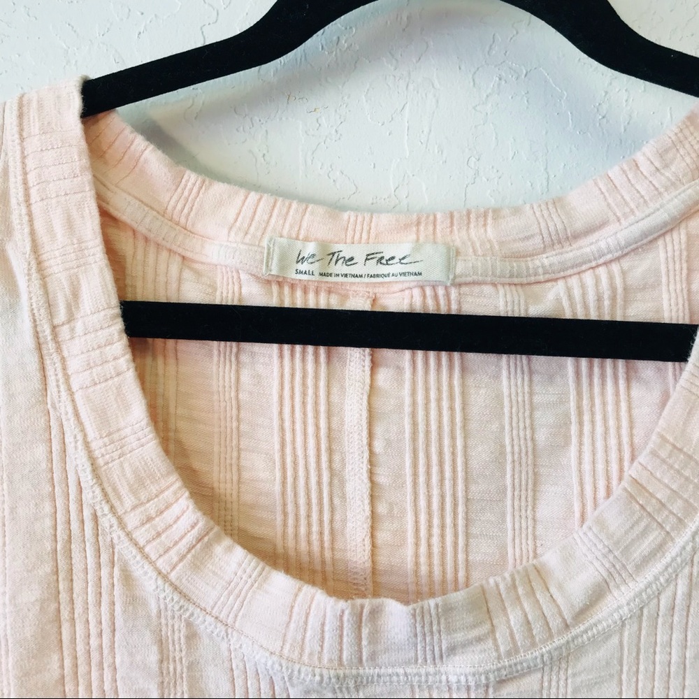 We the Free Pink Pastel Light Tie Dye Blouse size small - Picture 4 of 8